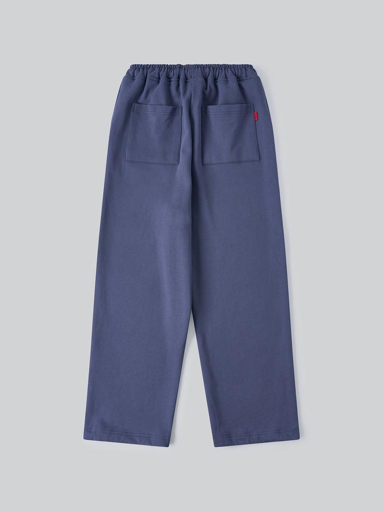 Aenhacheu Diagonal Wide Sweatpants_Blue
