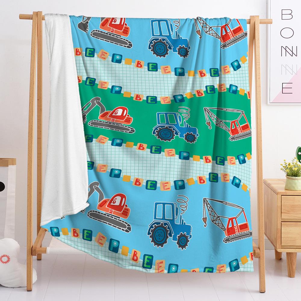 Flannel Blanket Bedroom Blanket European And American Size Blanket Digital Printing