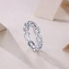 Nabest Fine Jewelry Women   CopperCuban Chain Rings VVS1 D Color Moissanite Ring Hip Hop  Jewelry