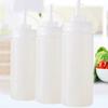 240ml Condiment Squeeze Bottles Enduring Plastic Squeeze Squirt Bottle For Ketchup BBQ Sauces Syrup Condiments Dressings Bottle