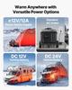Diesel Heater, 8KW, DC 12V/24V, All In One Portable Diesel Air Heater with Bluetooth APP Control, Remote Control and LCD Screen, Trolley Design, 5 L