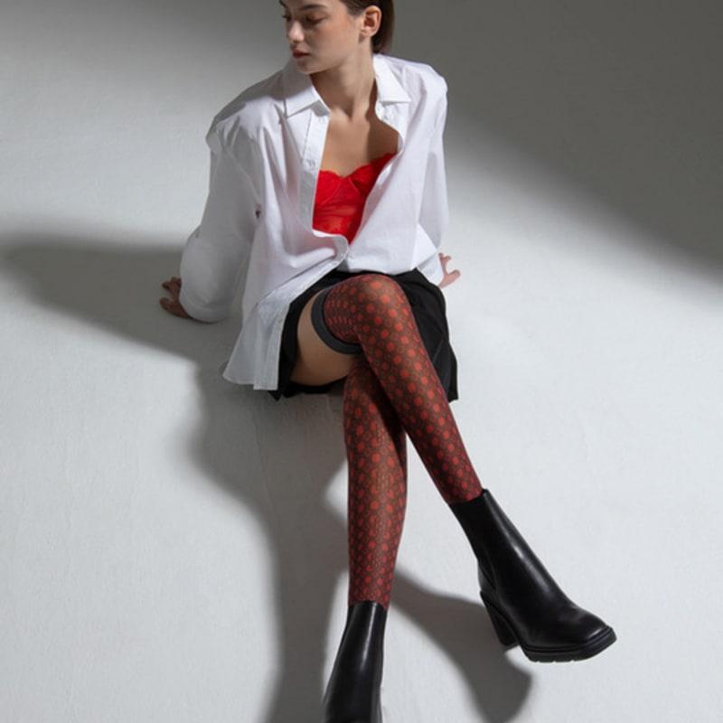 Romantic Tiger RR Dot Knee High Stockings
