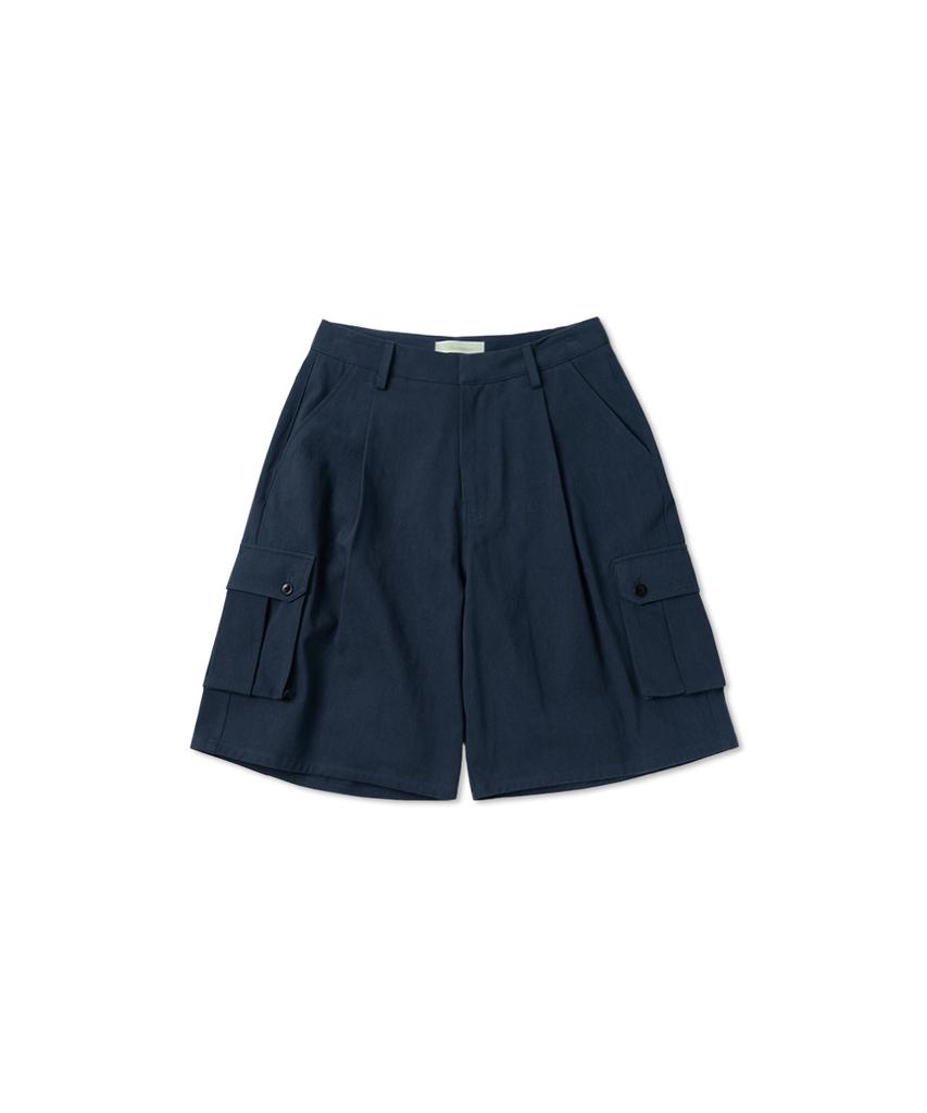 WITHOUT SUMMER Grain Bermuda Pants_Navy