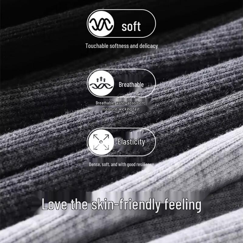 Langsha Women's Ribbed High-Waist Slimming Stirrup Leggings