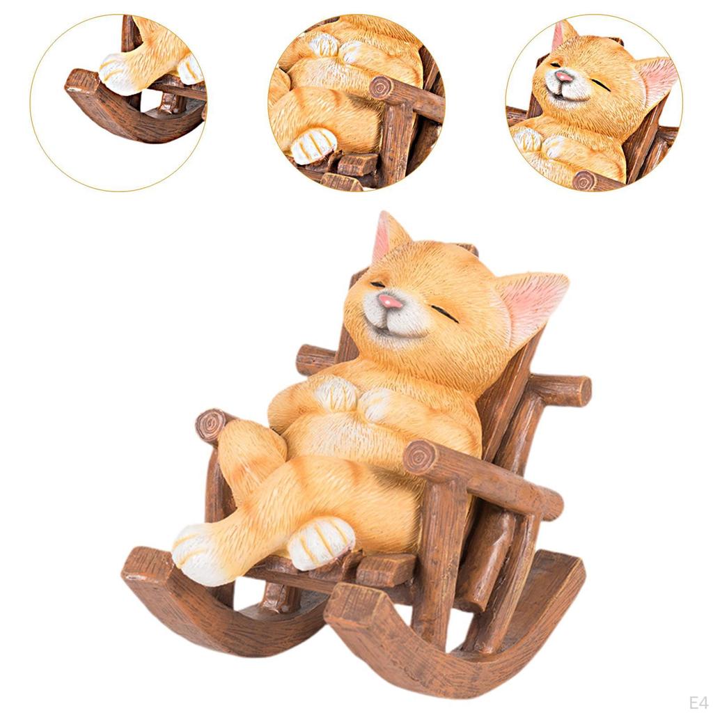 Animal Rocking Chair Figurine Home Decor Accent Piece