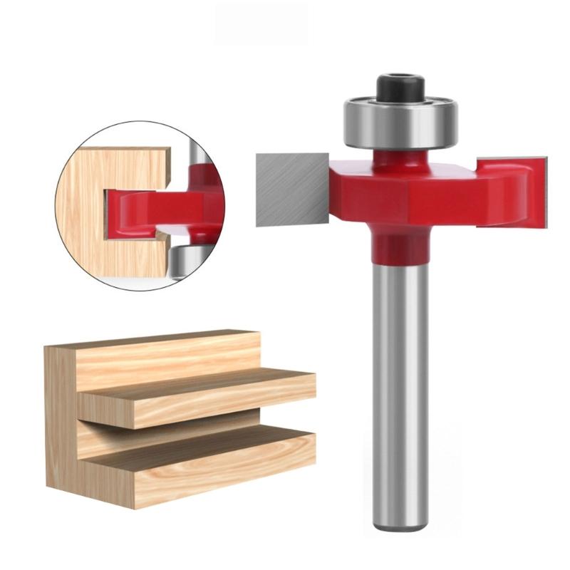 Professioneller T-Nut-Fräser mit Rollenführungssystem für Holzbearbeitungsmaschinen und manuelle Holzschnitzerei