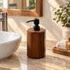 Press Type Shampoo Container Wood Shower Gel Bottle Hand Sanitizer Bottle  Home