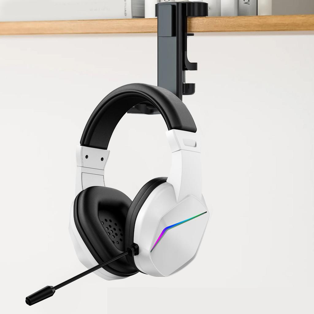 Casque USB A filaire pour PC Éclairage RGB Casque avec Son Surround Stéréo 7.1 Microphone à Réduction de Bruit Driver 40mm Coussin