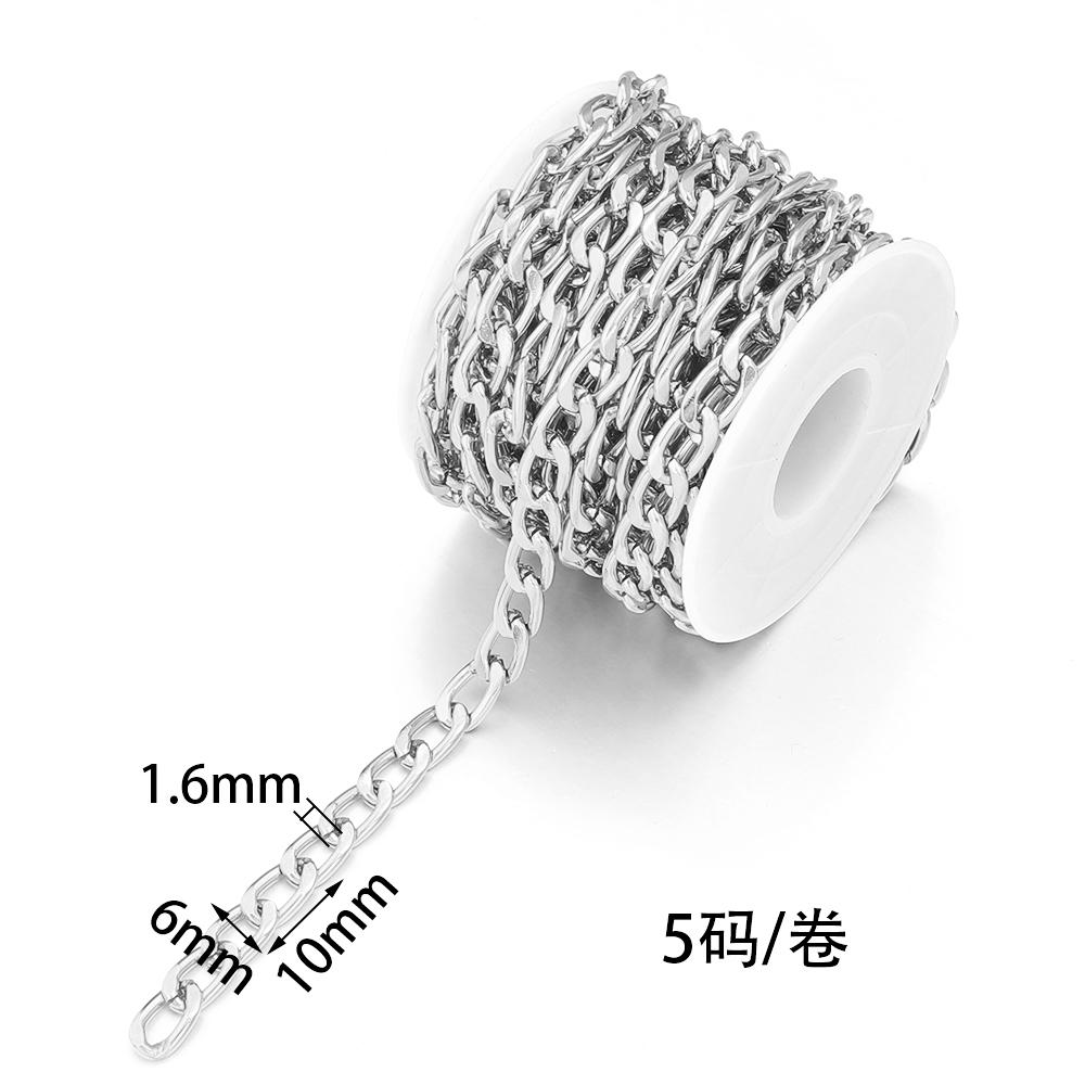 5yards/lot Aluminum Twisted Chains High Quality NK Extension Link Chains For Jewelry Making DIY Bracelet Necklace Connectors