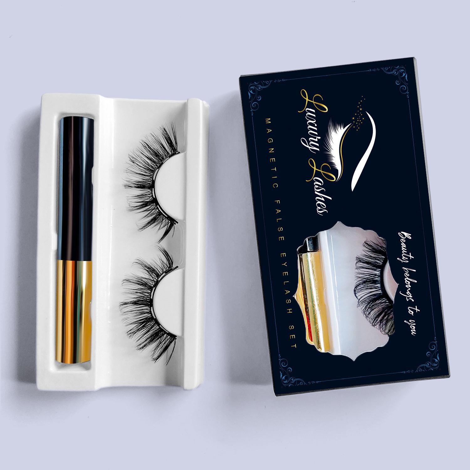 

Magnetic Eyeliner & Pen with False Eyelash Set - European & American Style