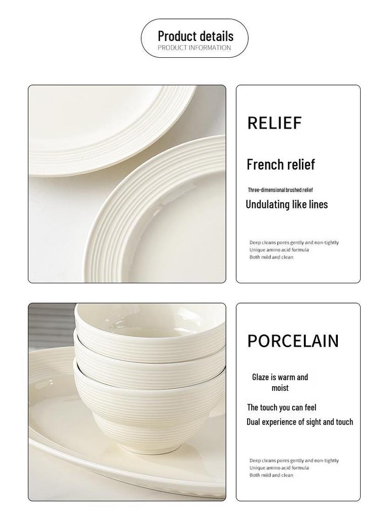 Ceramic Dinnerware Set: Bowls, Plates, and Chopsticks - 2025 Style Housewarming Gift