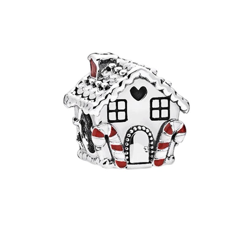 Novos Pingentes de Natal Diy Joias Femininas Presente Árvore de Natal Rena Nariz Vermelho Papai Noel Contas Encaixe Pulseira Original Acessórios