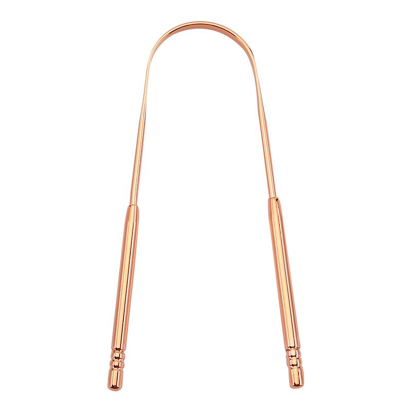 Stainless Steel U-shaped Tongue Scraper for Oral Hygiene & Daily Use