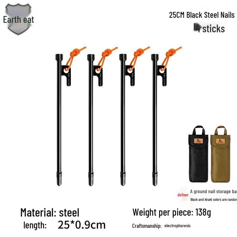 Outdoor Tent & Canopy Pegs with Wind Ropes Set