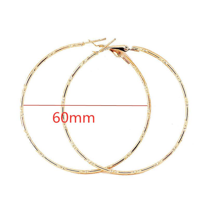 Fashion Large Hoop Earrings 40mm 60mm 80mm Big Smooth Circle Earrings Round Brincos Loop Earrings for Women Jewelry Party GiftsGood product