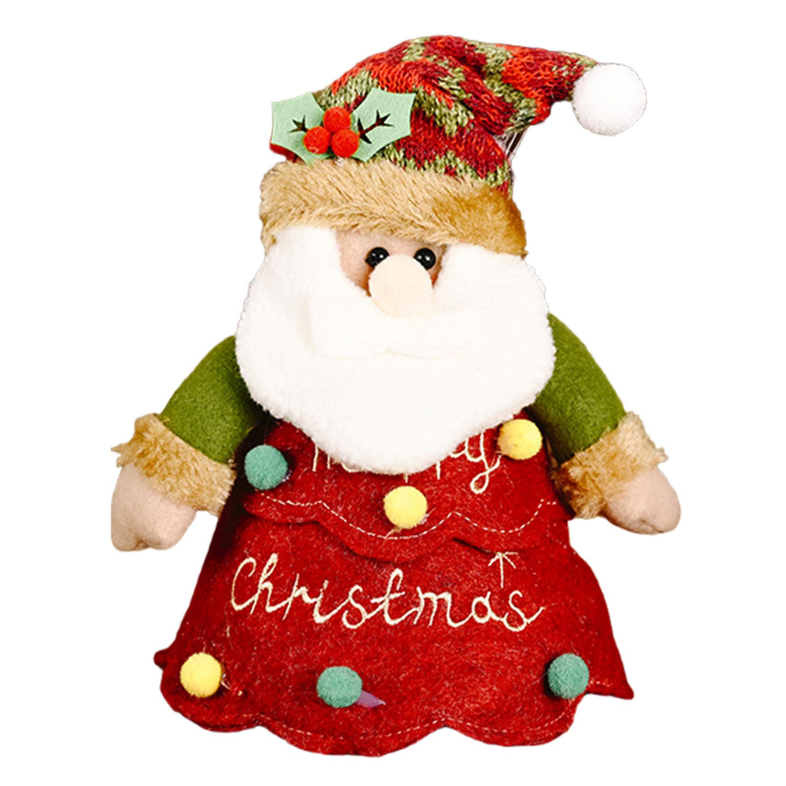 

Christmas Santa/Snowman/Elk Gifts Bags Thickened Felt Material,With Zipper Design Reusable Christmas Gift Bags For Apples/Candie AS SHOWN