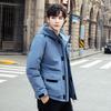 Mens Winter Down Jacket Hooded Thick Warm Outdoor Workwear Loose Fit Casual Parka Cold Weather