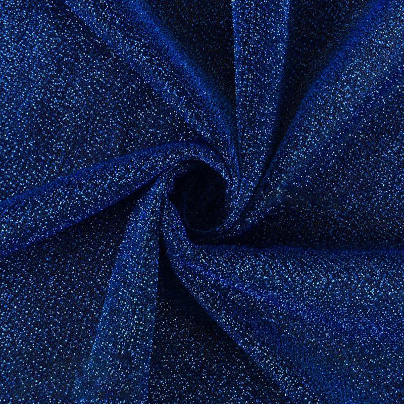 NEW Glitter Yarn Fabric Soft High Stretch Particles Starry Bright Cloth For Colorful Stage Costume Wedding Decor Textiles Fabric