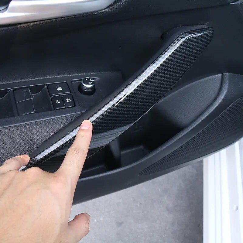 ABS Plastic Car Inner Door Panel Armrest Cover Trim Handle Frame Fit For Toyota Corolla 2022 E210 Accessories