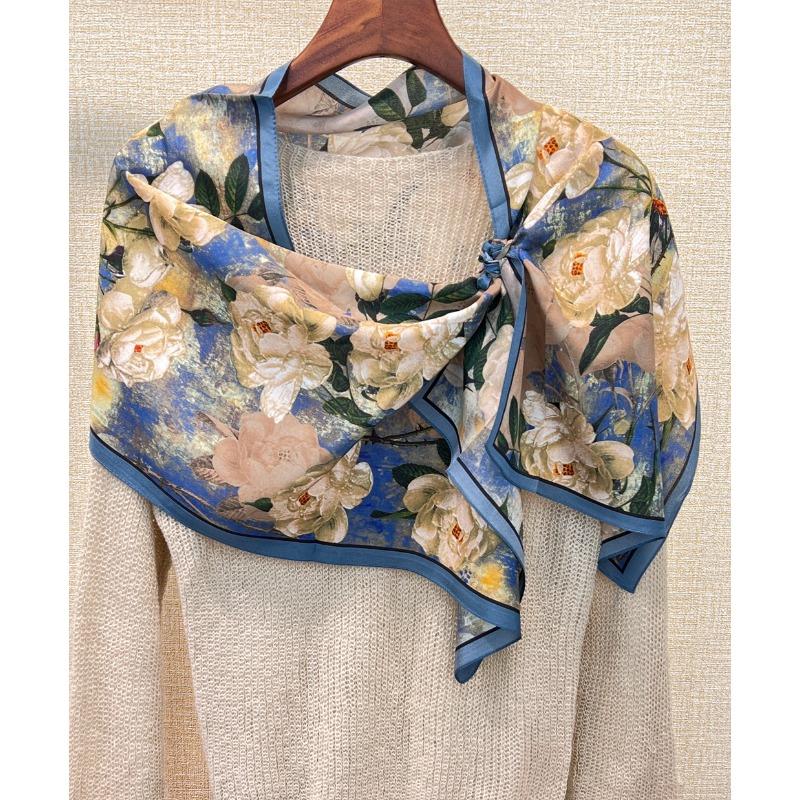 Rose silk mulberry silk long silk scarf ribbon scarf scarf long scarf 140CM