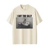 Camiseta Gráfica Engraçada de Ganso Bobo Meme Unisex Casual Algodão Puro Vintage Manga Curta Respirável Streetwear