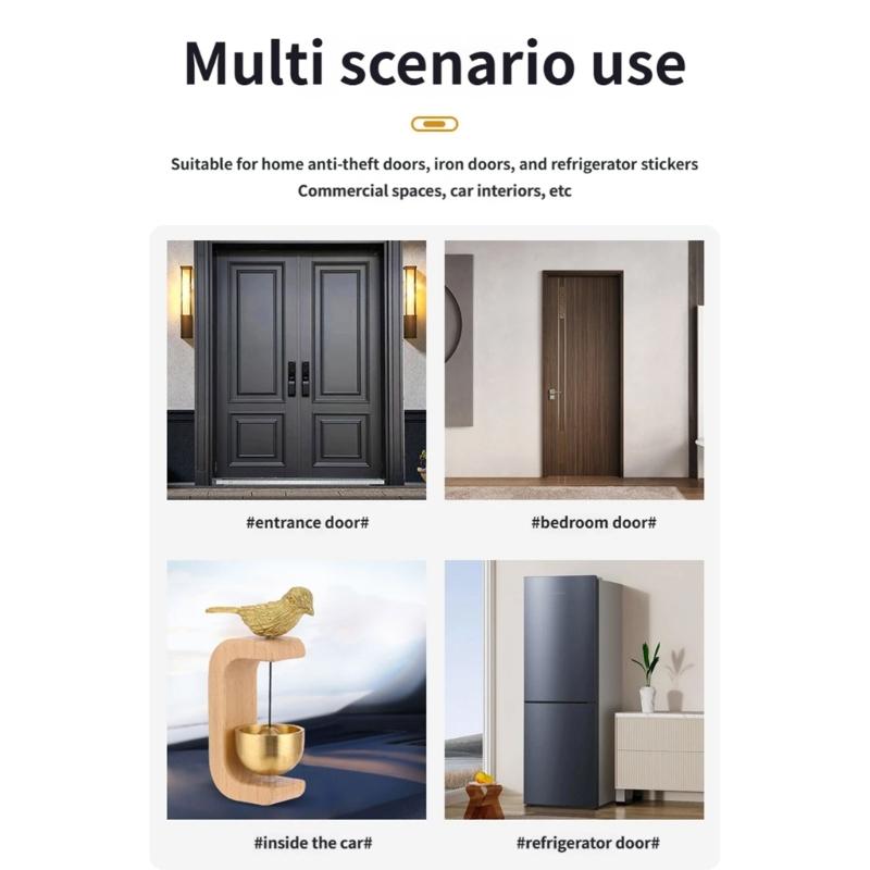 Shopkeepers Bells for Door Opening,Wooden Magnetic Door Bells Chimes for Entrance Wardrobe,Fridge Welcome Doorbell