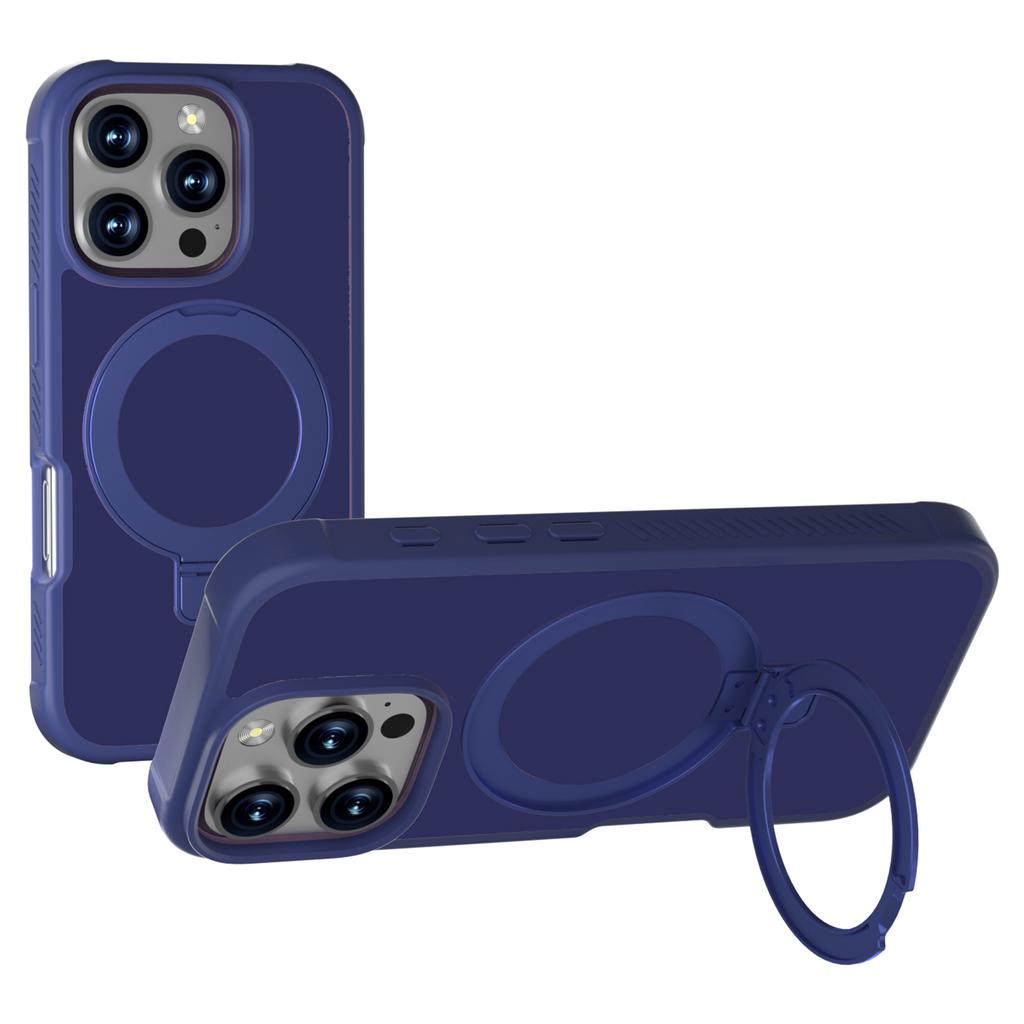 GW20 Für iPhone 16 Pro Max Hülle Kompatibel mit MagSafe Skin-Touch TPU+PC Ständer Handyhülle