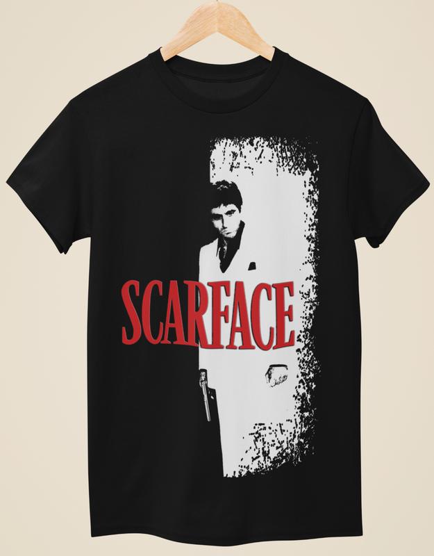 Scarface - Movie Poster Inspired Unisex Black T-Shirt S