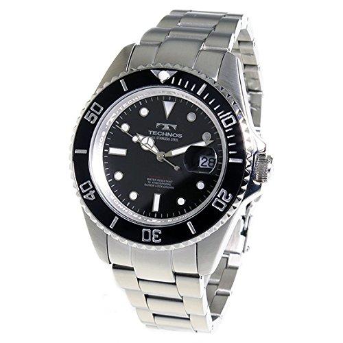 

Кварцевые часы TECHNOS TSM402SB черные [мужские]