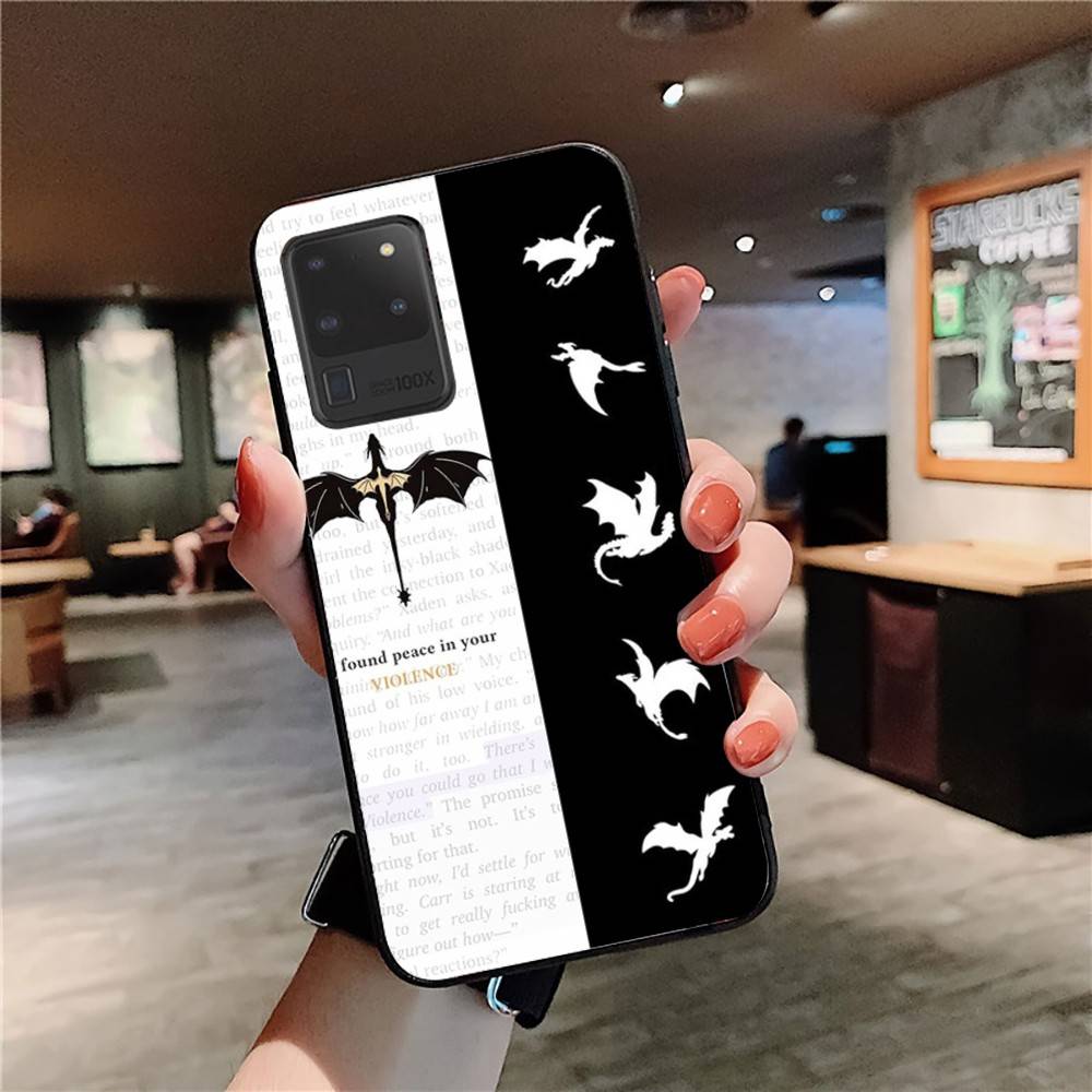 Fourth W-Wing Phone Case For Samsung S 24 Fe 25 Ultra Plus 20 Lite 21 30 22 23 24 22 Ultra 5G Fundas