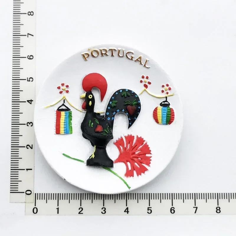 Portugal Fridge Magnets Tourist Souvenir Portuguese Cock Lisboa Tram Guitar Magnetic Refrigerator Sticker Collection Travel Gift