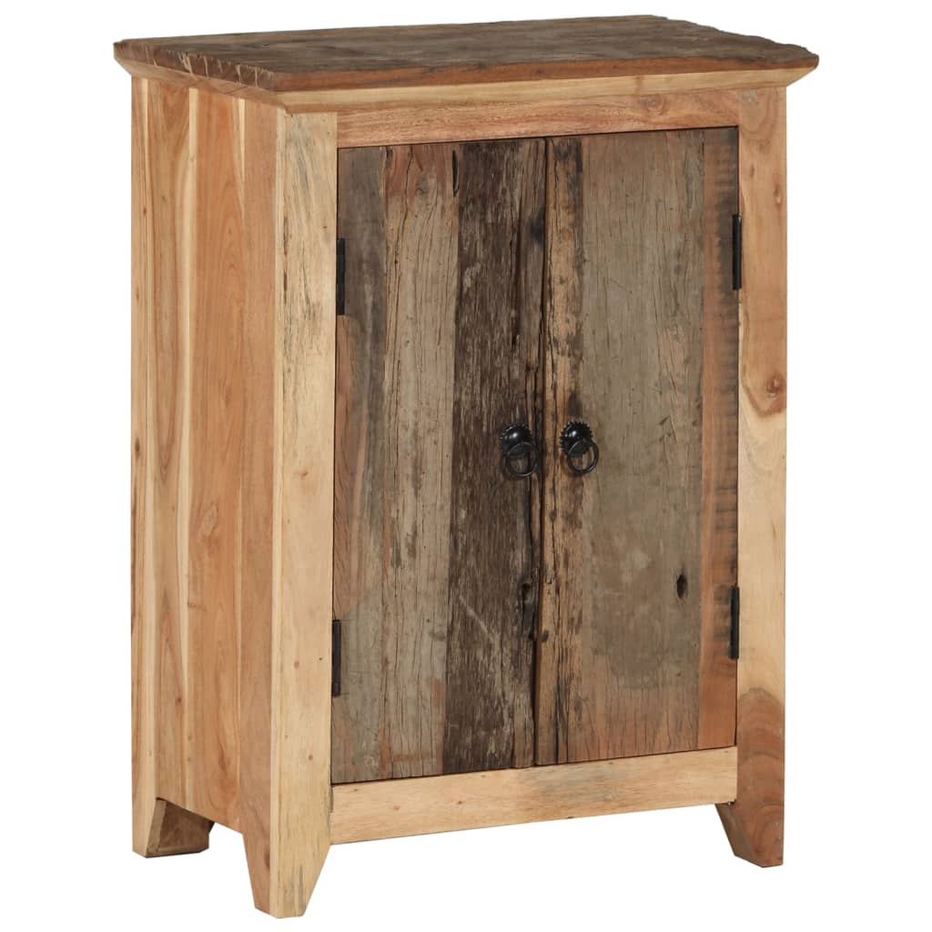 Sideboard 55 x 33 x 75 cm Solid Acacia Wood and Reclaimed Wood