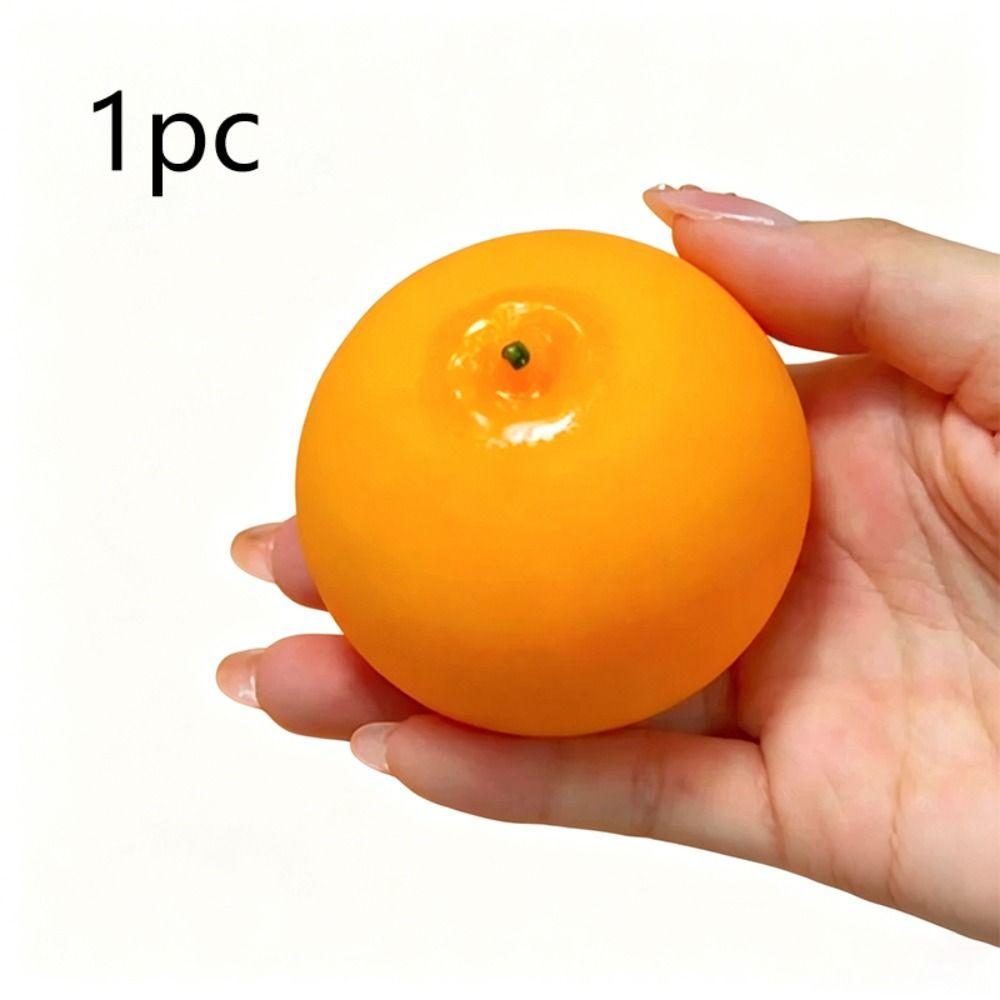 Simulated Orange Stress Relief Toys Moldable Shape Squeeze Ball New Fidget Toys Stress Relief