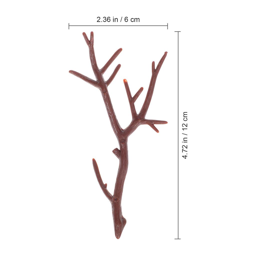 10Pcs Artificial Dried Antler Tree Branches Plastic Decor for Home Wedding Dinner Party DIY Flower Arrangement Stems