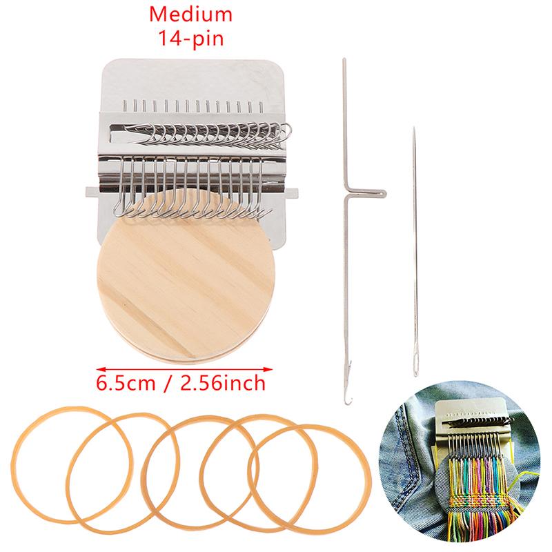 Mini Darning  Loom Machine DIY Apparel Sewing Small Loom Small Mender Loom For Darning Machine With Instructions Accessories