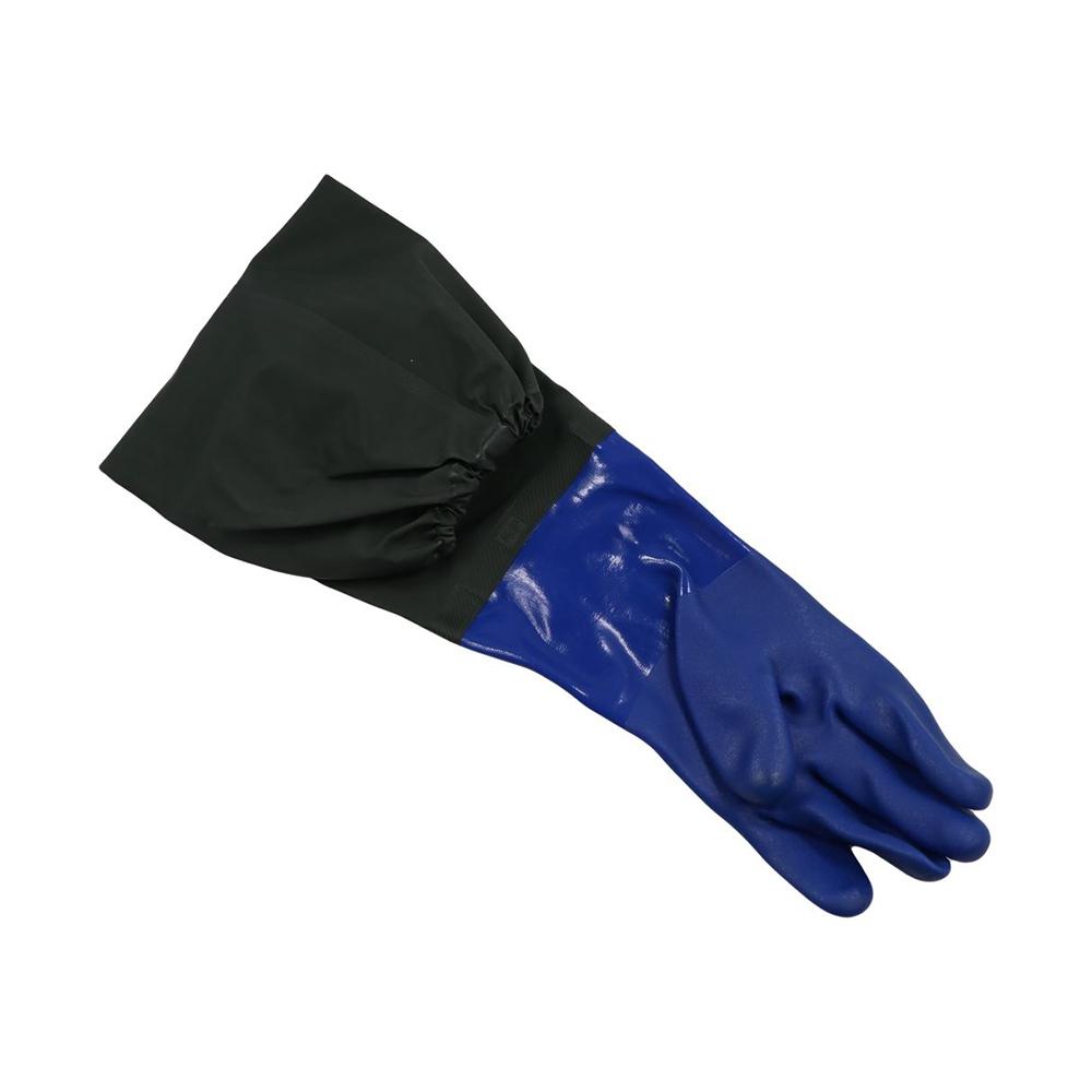 1 Pair Lengthened Labor Protection Waterproof Gloves Chemical Resistant Reusable Rubber Glove Thickened Wear-Resistant