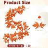 Artificial Maple Leaf Vine Fall Decor Black Leaves Harvest Season Home Decoration Silk Floral Garland