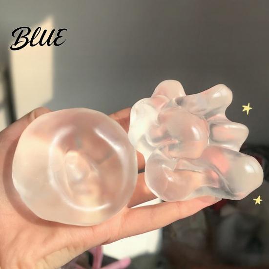 Coconut Oil Squeeze Ball 1/6Pcs Shapeable Anxiety Relief DIY Moldable Stress Portable Toy Slow Rising Stretchy Transparent Sensory Fidget