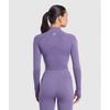 Gymshark Pulover Vital Seamless Midi Zip 2.0 Funcțional Violet Marl B5a9q Pb8h