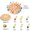 Wooden Memory Match Stick Chess Color Game Board Puzzles Montessori Educational Toy Cognitive Ability Learning Toys For Children