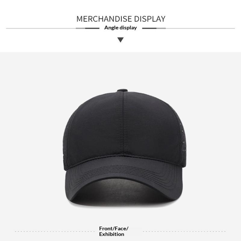 Quick Dry Breathable Baseball Cap With Perforated Mesh Uv Protection Perfect For Running Hiking Outdoor Sports