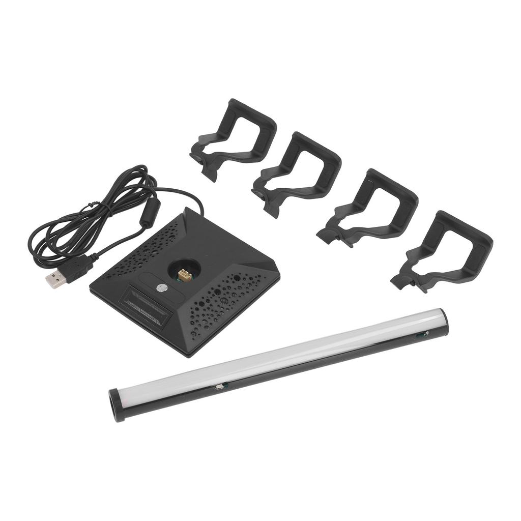 Game Controller Stand 10 RGB Light Modes Desktop Gaming Controller Headset Holder with 2 USB Type C