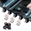4 pièces Bouchons de Valve de Roue de Voiture Couvercles Antivol pour RALLIART Colt Galant ASX Lancer 9 10 L200 Pajero Outlander Eclipse