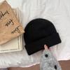 Women's Super Soft Knitted Beanie - Solid Color, Windproof, Winter Warm Wool Hat for Cold Weather.