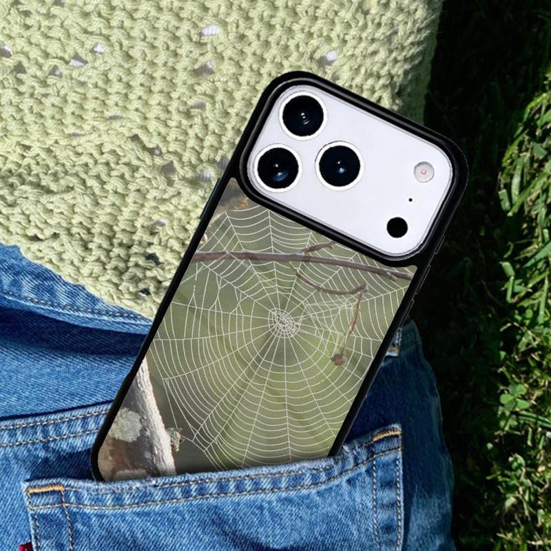 Spider Webs Phone Case For iPhone 17 AIR 16 Pro Max 15 14 Pro 11 12 13 Shockproof Silicone Cover