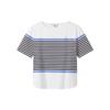 AIGLE Women's Striped Round Neck Short Sleeve T-Shirt