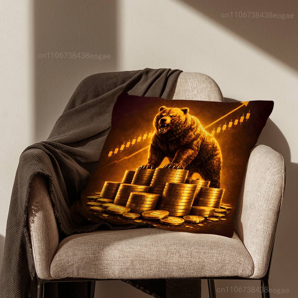 Day Trading Art Pillow Case For Room Sofa Cushion Cover Suitable For Home Bedroom Decoration And Protector