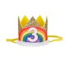 Newborn Baby Rainbow Crown Lace Princess Cute Hairband Headband Baby Infant Boys Girls Birthday Party Show Photo Headdress Gift