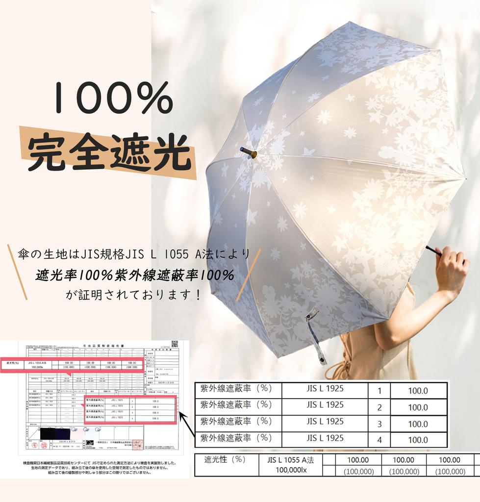 Day Long Parasol with UV Light Heat Ultra 210T UV Cute Gift Mother's Gift Women's Protection, 100% Blocking, Shielding, Lightweight, Cute, UPF50+,