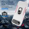 For iPhone Air Case Military Grade Ring Kickstand PC + TPU Phone Cover